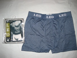 Boxer gris bleut&eacute;