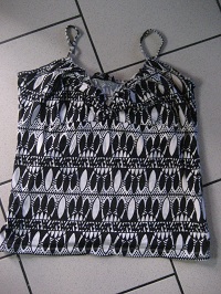 Debardeur noir et blanc OCCASION